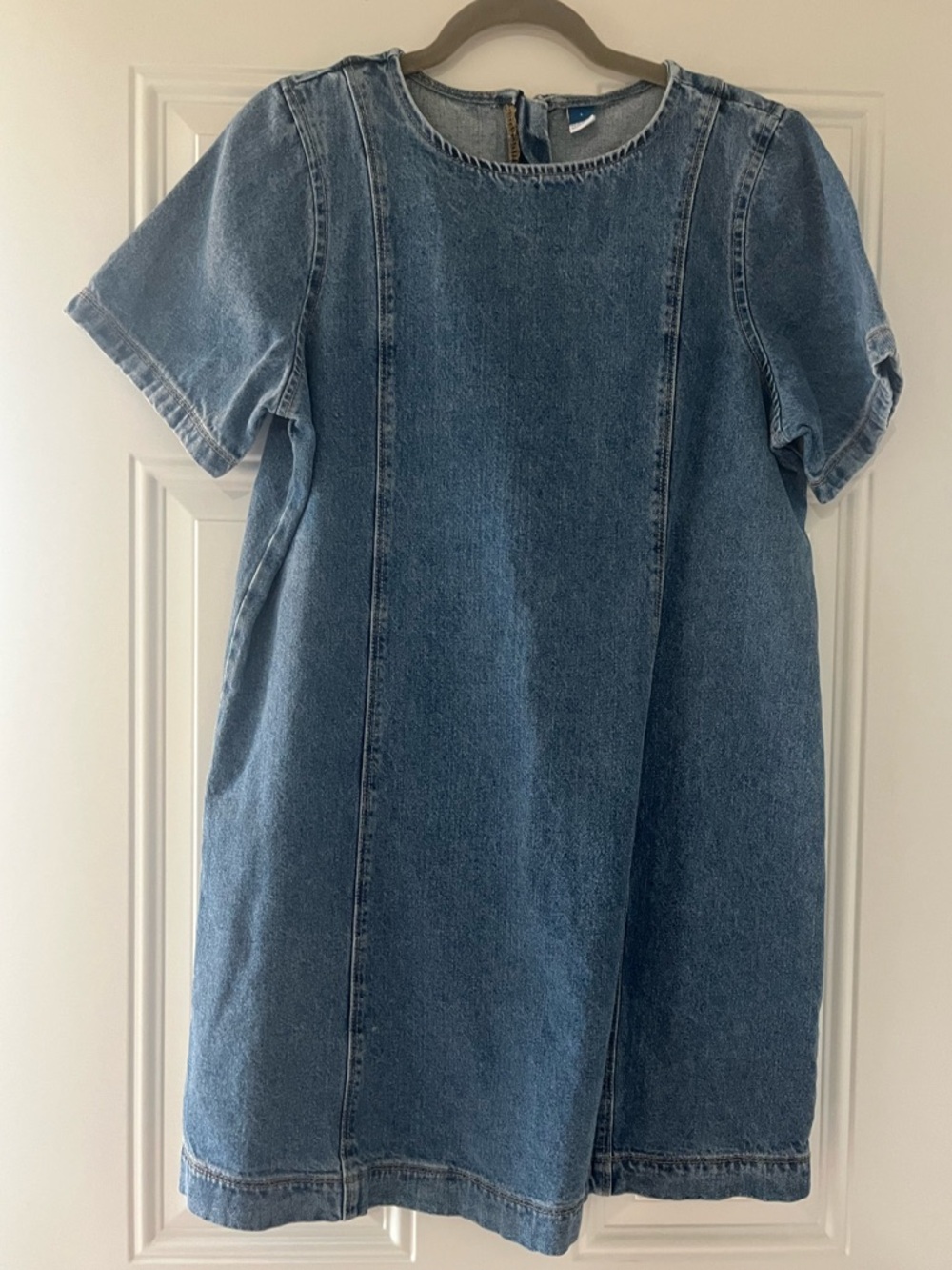 Old Navy Denim Short-Sleeve Dress - Blue